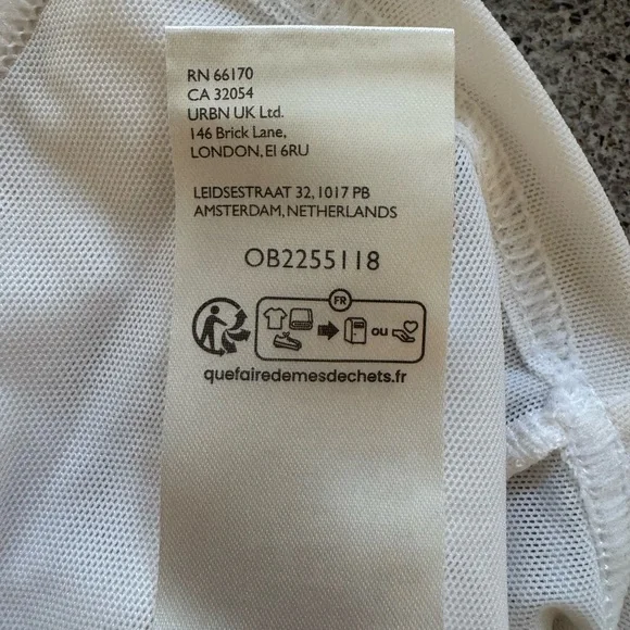 NWT Anthropologie Pilcro Elegant White Cream Ruffled Women's Top Size M Medium - Picture 9 of 12